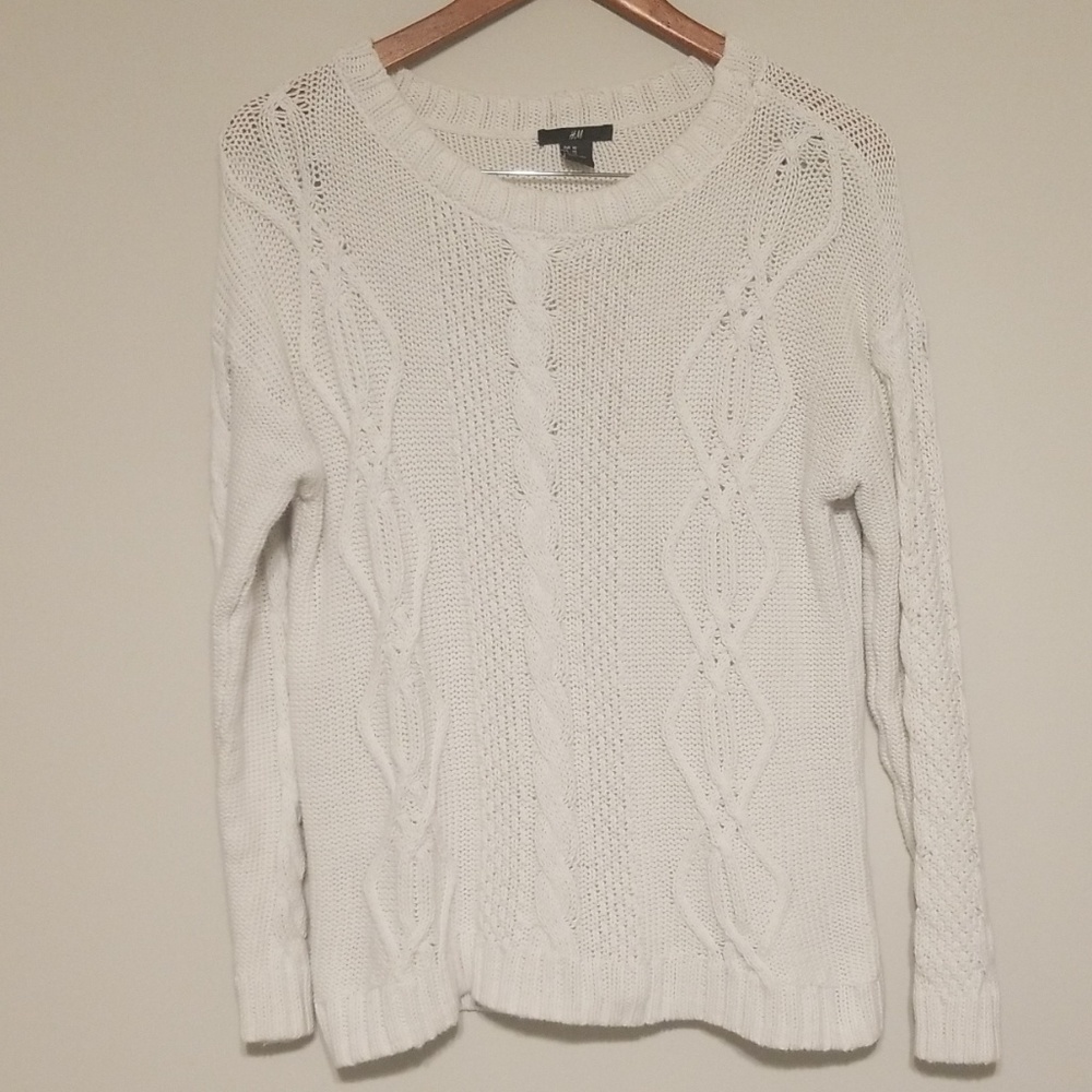 Cable knit sweater